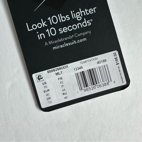 Miraclesuit Nepali Temptation One Piece Swimsuit Size US 10 - Picture 3 of 4